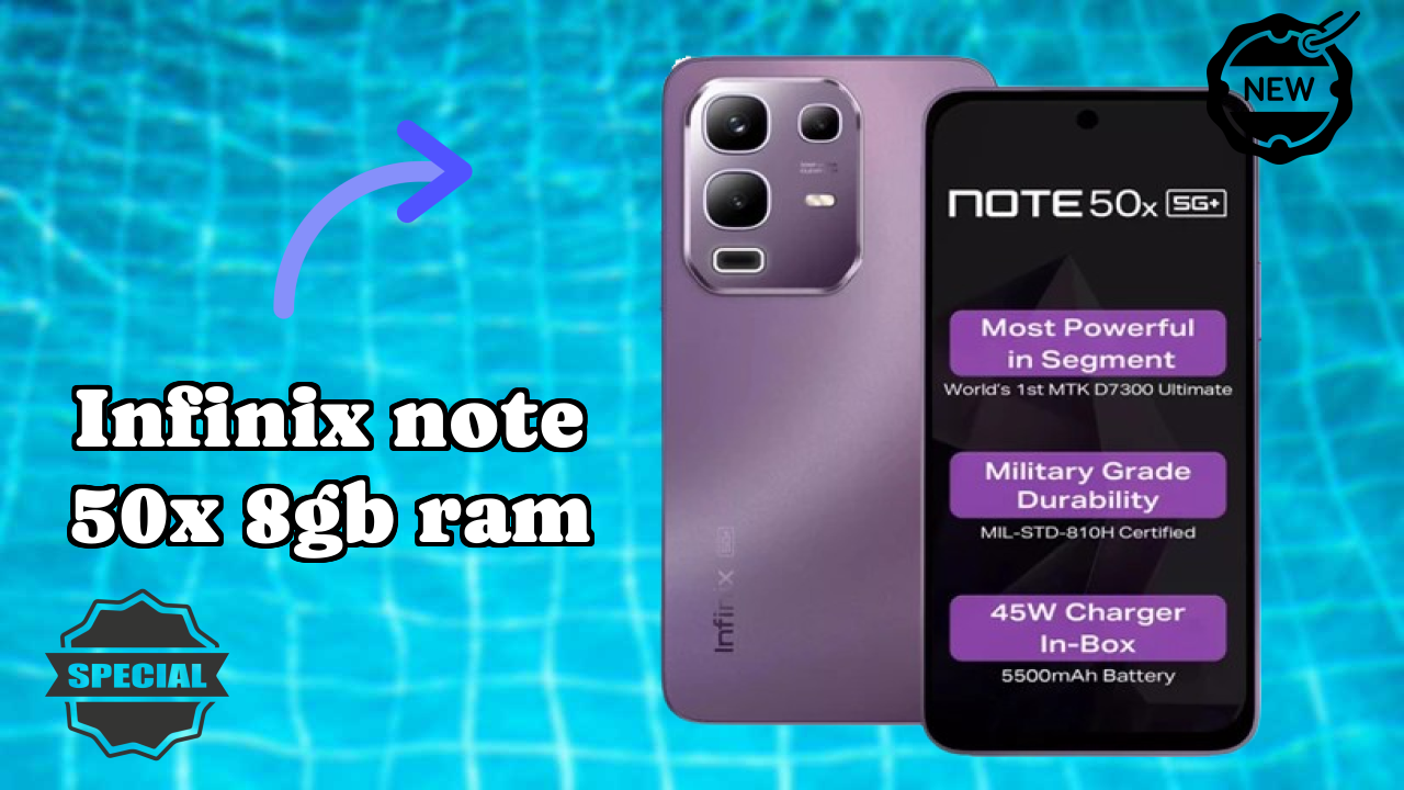 Infinix Note 50X 8GB RAM Display Technology: IPS LCD Quality