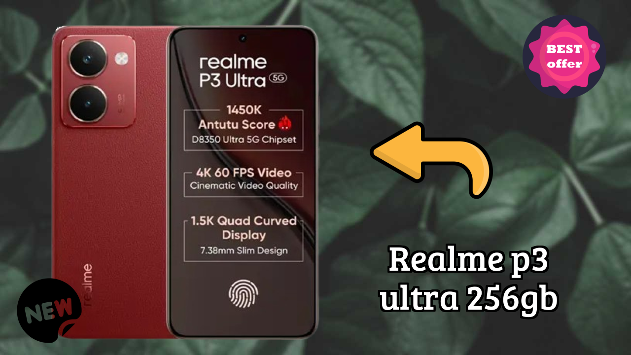 Realme P3 Ultra 256GB Display Technology: 6.83 Inches (17.35 Cm) Screen