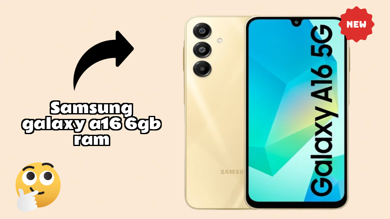 Samsung Galaxy A16 6GB RAM Display Quality: Super AMOLED Explained